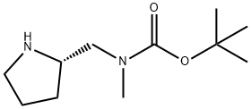 (S)-甲基(2-吡咯烷基甲基)氨基甲酸叔丁酯 结构式