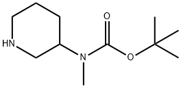 甲基(哌啶-3-基)氨基甲酸叔丁酯 结构式