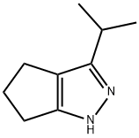 Cyclopentapyrazole, 1,4,5,6-tetrahydro-3-(1-methylethyl)- (9CI) 结构式