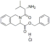 (S)-2-(L-戊基)-1,2,3,4-四氢异喹啉-3-羧酸苄酯盐酸盐 结构式