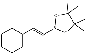 (E)-2-(2-环己基乙烯基)-4,4,5,5-四甲基-1,3,2-二氧硼杂环戊烷 结构式