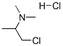 2-氯-1-甲基乙基(二甲基)胺盐酸盐 结构式