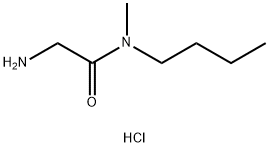 2-Amino-N-butyl-N-methylacetamide hydrochloride 结构式