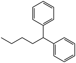 1,1-联苯基戊烷 结构式