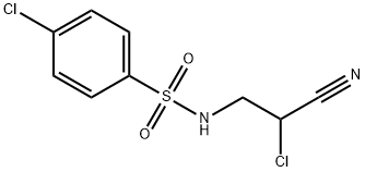 4-氯-N-(2-氯-2-氰基乙基)-苯磺酰胺 结构式