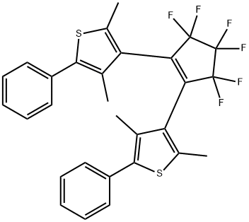 1,2-双(2,4-二甲基-5-苯基-3-噻吩基)-3,3,4,4,5,5-六氟-1-环戊烯 结构式