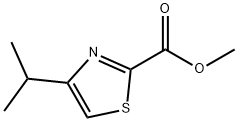 2-Thiazolecarboxylic  acid,4-(1-methylethyl)-,methyl  ester 结构式