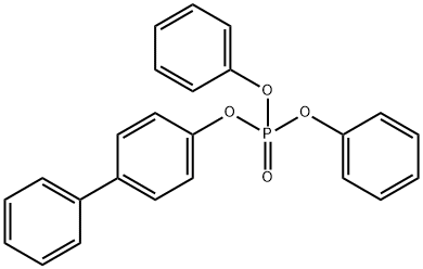 4-联苯氧基磷酸二苯酯 结构式