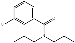 3-氯-N,N-二-N-丙基苯甲酰胺 结构式