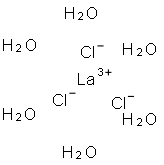 氯化镧六水合物 结构式