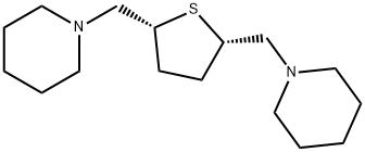 1-[[(2R,5S)-5-(1-piperidylmethyl)thiolan-2-yl]methyl]piperidine 结构式