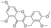 3,4,8,10-Tetramethoxy[2]benzopyrano[4,3-b][1]benzopyran-7(5H)-one 结构式