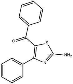 (2-氨基-4-苯基噻唑-5-基)-苯甲酮 结构式