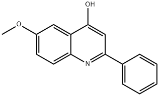 4-HYDROXY-6-METHOXY-2-PHENYLQUINOLINE 结构式