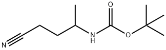 Carbamic acid, (3-cyano-1-methylpropyl)-, 1,1-dimethylethyl ester (9CI) 结构式