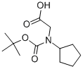N-BOC-N-CYCLOPENTYL-AMINO-ACETIC ACID 结构式