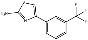2-氨基-4-(3-三氟甲基苯基)噻唑 结构式