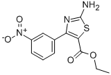 2-AMINO-4-(3-NITROPHENYL)-5-THIAZOLECARBOXYLIC ACID ETHYL ESTER 结构式