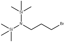 N-(3-溴丙基)-1,1,1-三甲基-N-(三甲基甲硅烷基)硅烷基胺 结构式