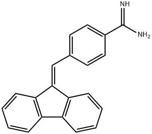 4-(fluoren-9-ylidenemethyl)benzenecarboximidamide 结构式