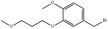 2-(3-甲氧基丙氧基)-4-溴甲基-1-甲氧基苯甲醚 结构式