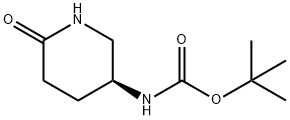 (S)-(6-氧代哌啶-3-基)氨基甲酸叔丁酯 结构式