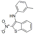 N-(3-Methylphenyl)-2-nitrobenzo(b)thiophen-3-amine 结构式