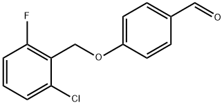 4-(2-氯-6-氟-苄基)氧基苯甲醛 结构式