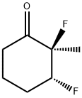 Cyclohexanone, 2,3-difluoro-2-methyl-, cis- (9CI) 结构式