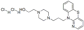 4-[3-(10H-pyrido[3,2-b][1,4]benzothiazin-10-yl)propyl]piperazine-1-ethanol dihydrochloride 结构式