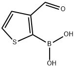3-甲酸基噻吩-2-硼酸 结构式