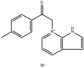 7-(4'-methylphenacyl)-1H-pyrrolo(2,3-b)pyridinium bromide 结构式