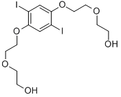 2,2'-[(2,5-DIIODO-1,4-PHENYLENE)BIS(OXY-2,1-ETHANEDIYLOXY)]BIS[ETHANOL] 结构式