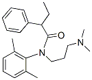 N-[3-(Dimethylamino)propyl]-N-(2,6-dimethylphenyl)-2-phenylbutyramide 结构式