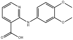 2-(3,4-dimethoxy-phenylamino)-nicotinic acid 结构式