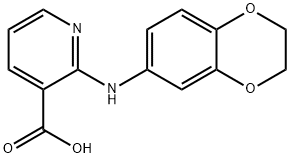 2-(2,3-DIHYDRO-1,4-BENZODIOXIN-6-YL)AMINONICOTINIC ACID 结构式