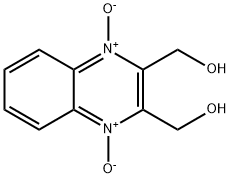 2,3-喹喔啉二甲醇 1,4-二氧化物 结构式