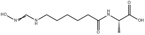 L-Alanine,  N-[6-[(hydroxyiminomethyl)amino]-1-oxohexyl]-  (9CI) 结构式