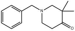 3,3-二甲基-1-苯基甲基-4-哌啶酮 结构式
