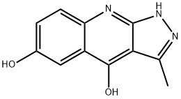 1H-Pyrazolo[3,4-b]quinoline-4,6-diol, 3-methyl- (9CI) 结构式
