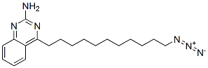 4-(11-azidoundecyl-2-amino)quinazoline 结构式