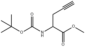 2-TERT-BUTOXYCARBONYLAMINO-PENT-4-YNOIC ACID METHYL ESTER 结构式
