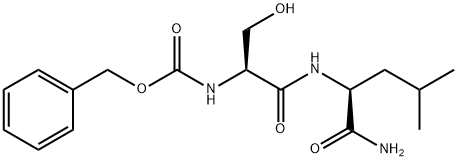 N-benzyloxycarbonylserylleucinamide 结构式