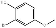 2-溴-4-甲氧基苯酚 结构式