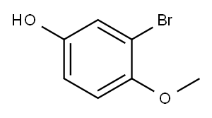 3-溴-4-甲氧基苯酚 结构式