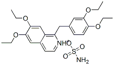 1-(3,4-diethoxybenzyl)-6,7-diethoxyisoquinolinium sulphamate  结构式