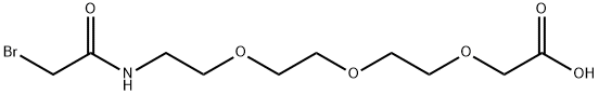 BROMOACETAMIDE-PEG3-C1-ACID 结构式