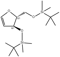 1,4-Anhydro-2-deoxy-3,5-bis-O-(t-butyldimethylsilyl)-D-erythro-pent-1-enitol