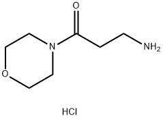 3-氨基-1-吗啉-4-丙烷-1-酮盐酸盐 结构式