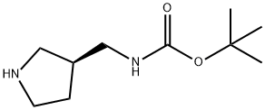 (S)-3-N-BOC-氨甲基吡咯烷 结构式